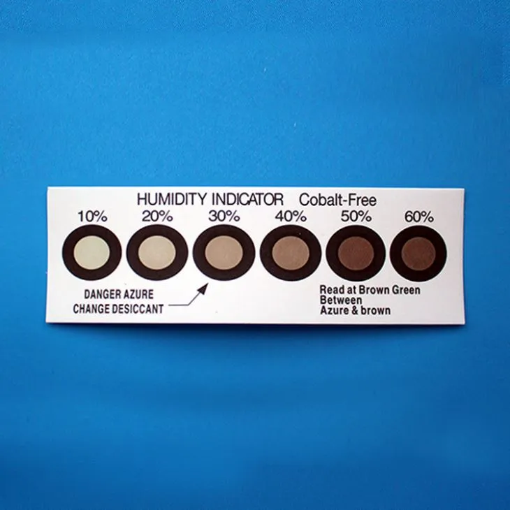 Humidity Indicator Cards Cobalt Free